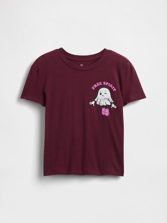 Avslappnad grafisk T-shirt för barn