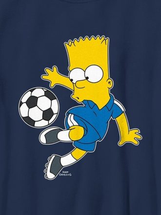 Barn Bart Simpson fotboll grafisk tröja