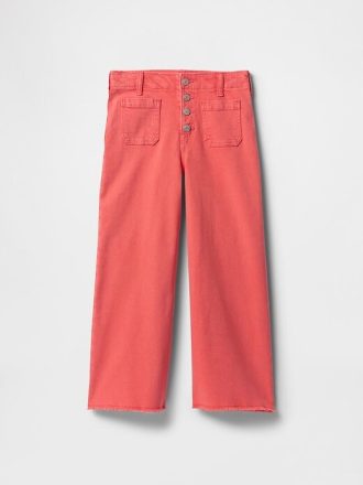 Barn jeans med vida ben och fotled