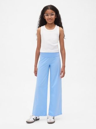 Foldover-leggings med vida ben för barn