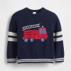 Grafisk Crewneck-tröja för baby och småbarn
