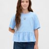 Grafisk Peplum T-shirt för barn