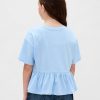 Grafisk Peplum T-shirt för barn