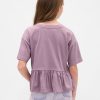 Grafisk Peplum T-shirt för barn