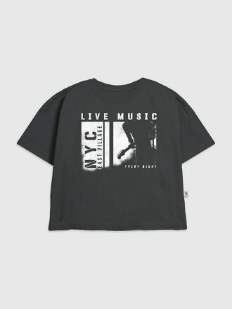 Grafisk T-shirt för barn NYC Music Lover