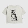 Grafisk T-shirt för popkonst för barn kattunge