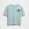 Grafisk T-shirt med överdimensionerad flippy paljett för barn