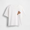 Grafisk T-shirt med överdimensionerad flippy paljett för barn