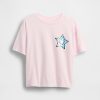 Grafisk T-shirt med överdimensionerad flippy paljett för barn