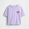 Grafisk T-shirt med överdimensionerad flippy paljett för barn