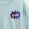 Grafisk T-shirt med överdimensionerad flippy paljett för barn