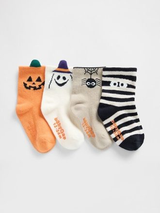 Halloween-sockor för bebis och småbarn (4-pack)
