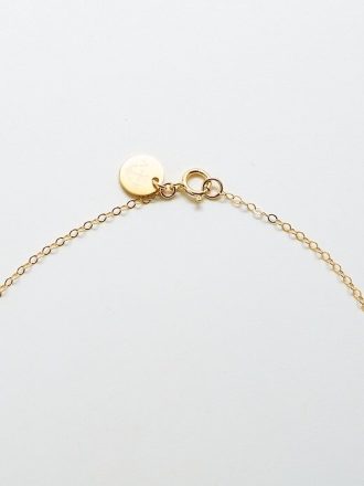 Halsband i guld Crescent Moon