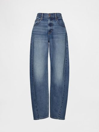 Hög rese Baggy Barrel Jeans