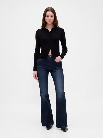 Höga 70-tals flare jeans