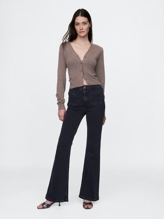 Höga 70-tals flare jeans