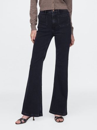 Höga 70-tals flare jeans