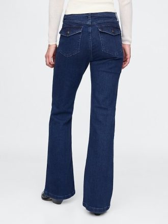 Höga 70-tals flare jeans