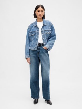 Höga 90-tals lösa jeans