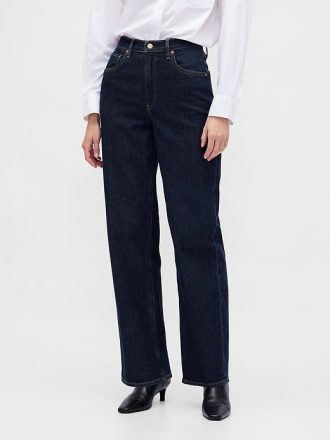 Höga 90-tals lösa jeans