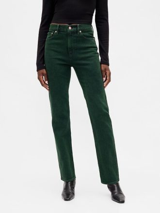 Höga 90-tals slimmade raka jeans