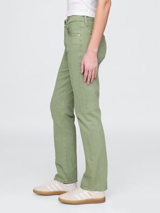 Höga 90-tals slimmade raka jeans