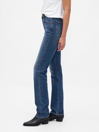 Höga 90-tals slimmade raka jeans