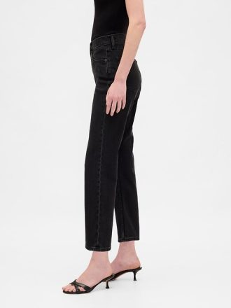 Höga 90-tals slimmade raka jeans