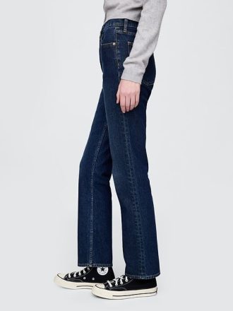 Höga 90-tals slimmade raka jeans
