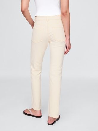 Höga 90-tals slimmade raka jeans