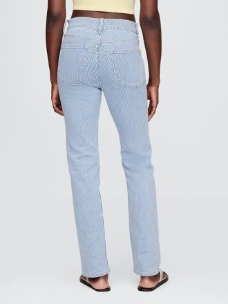 Höga 90-tals slimmade raka jeans