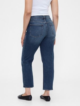 Höga 90-tals slimmade raka jeans