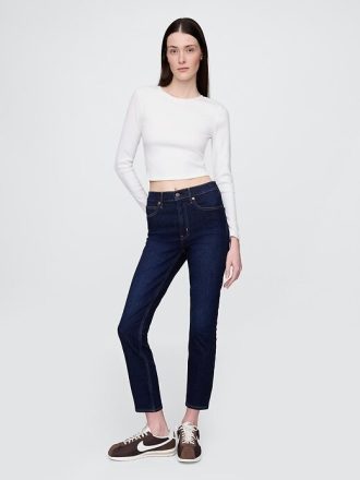 Höga vintage smala jeans
