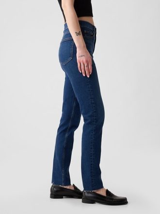 Höga vintage smala jeans