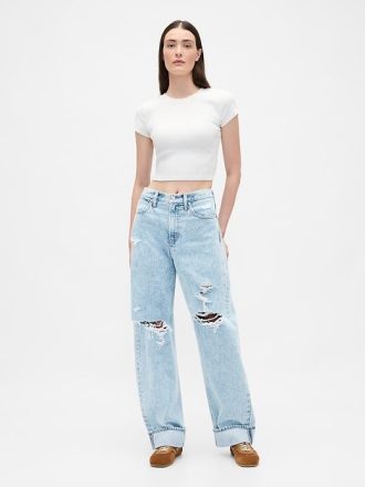 High Rise Barrel Jeans