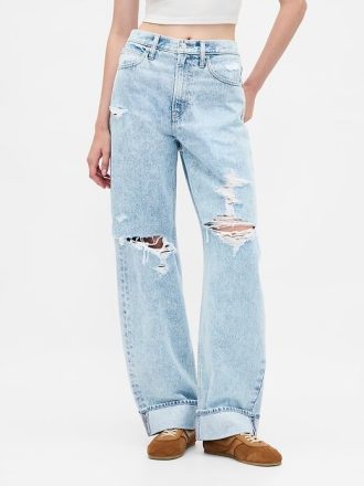 High Rise Barrel Jeans