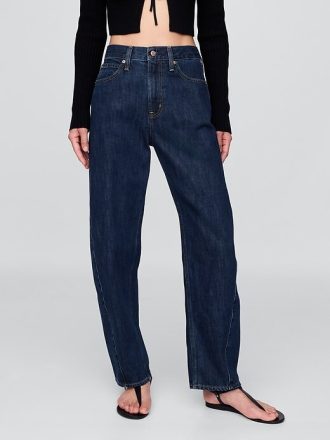 High Rise Barrel Jeans