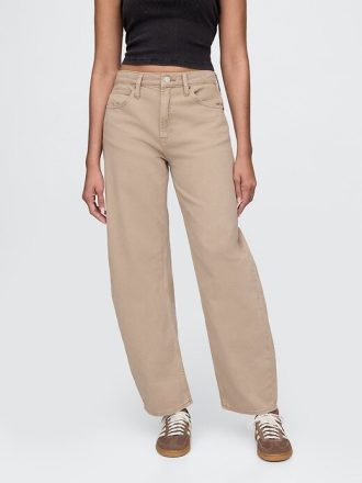 High Rise Barrel Jeans