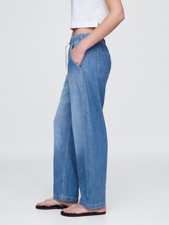 High Rise Easy Barrel Jeans