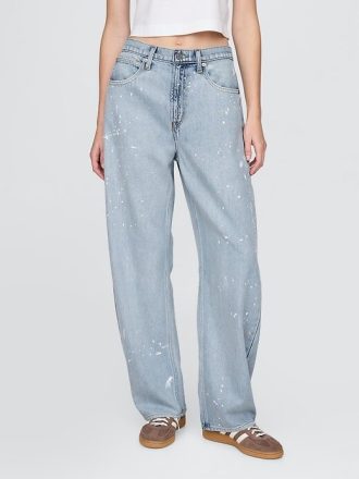 High Rise UltraSoft Barrel Jeans