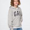 Hoodie med dragkedja för barn i vintage mjuk logotyp