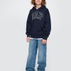 Hoodie med dragkedja för barn i vintage mjuk logotyp