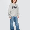 Hoodie med dragkedja för barn i vintage mjuk logotyp