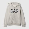 Hoodie med dragkedja för barn i vintage mjuk logotyp