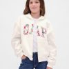 Hoodie med dragkedja för barn VintageSoft Logotyp