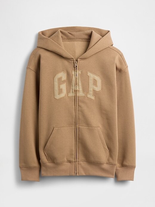 Hoodie med dragkedja för barn VintageSoft Logotyp Hoodie med dragkedja för barn VintageSoft Logotyp
