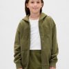 Hoodie med dragkedja för barn VintageSoft Logotyp Hoodie med dragkedja för barn VintageSoft Logotyp