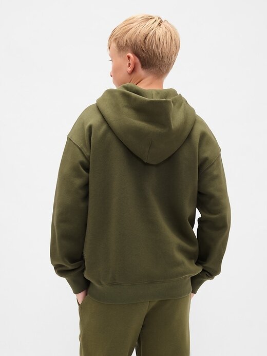 Hoodie med dragkedja för barn VintageSoft Logotyp Hoodie med dragkedja för barn VintageSoft Logotyp