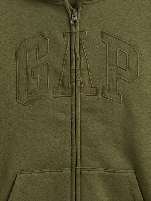 Hoodie med dragkedja för barn VintageSoft Logotyp Hoodie med dragkedja för barn VintageSoft Logotyp