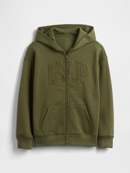Hoodie med dragkedja för barn VintageSoft Logotyp Hoodie med dragkedja för barn VintageSoft Logotyp